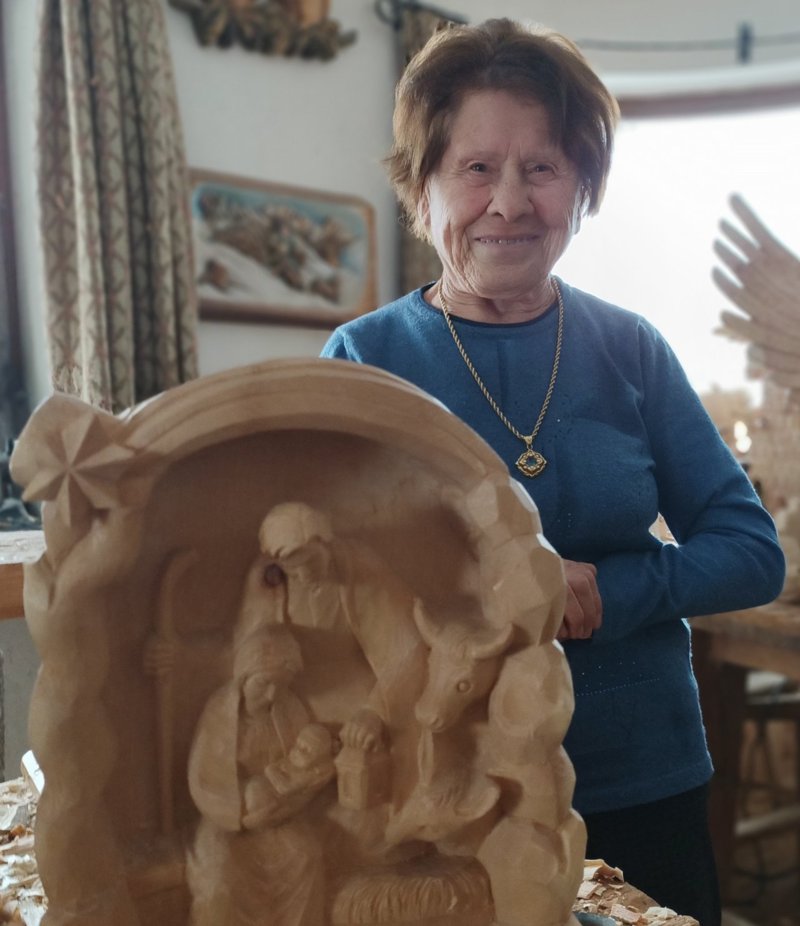 Herta Malsiner cun si sacra familia